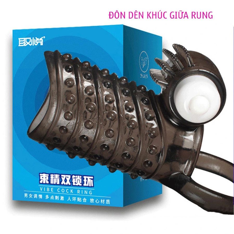 Bao Cao Su Đôn Khúc Quai Rung Vibe Cockring 358657