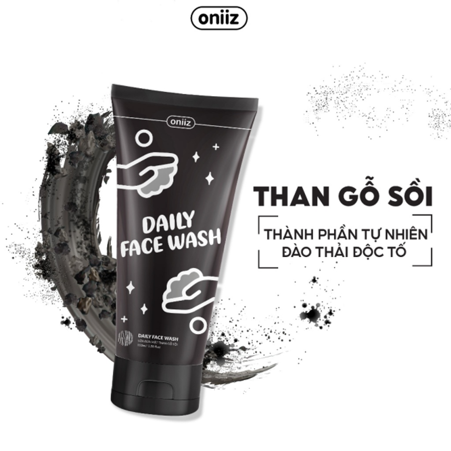Sữa Rửa Mặt Daily Face Wash – Than Gỗ Sồi Ngừa Mụn Ẩn 100ml