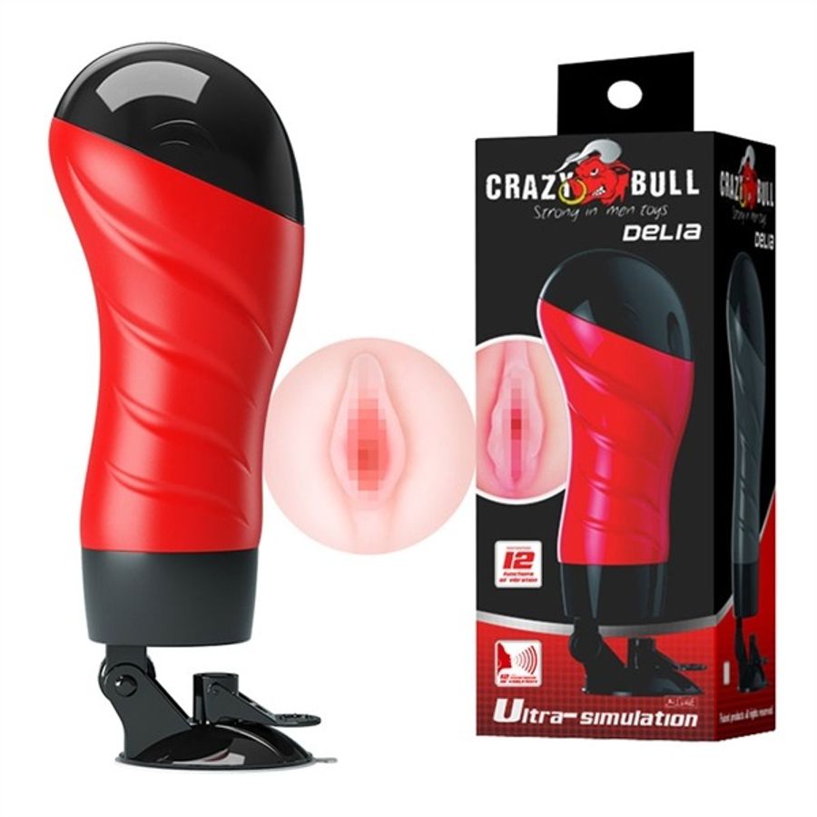 Âm đạo giả hít tường Crazy Bull tăng khoái cảm che tên khi giao hàng