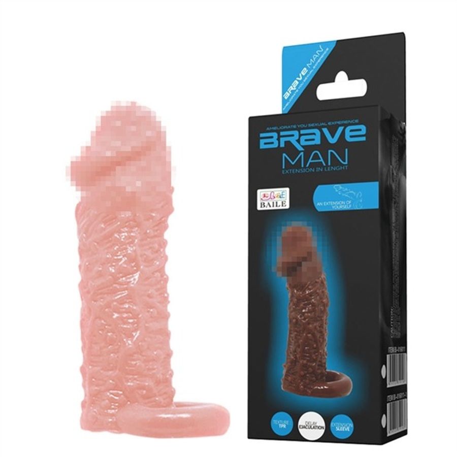 Bao cao su đôn bi gai to BDD Brave Man Nâu Quai 1 Cái che tên chính hãng