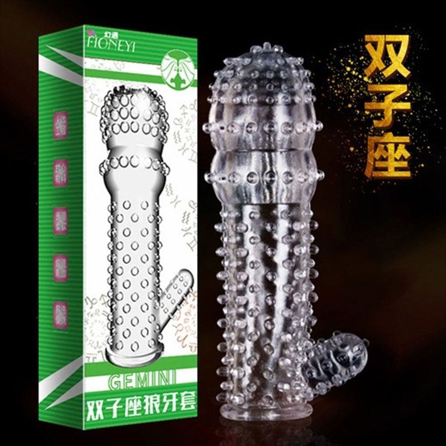 Bao cao su đôn bi gai to BDD Fioneyi Gemini Gai Nhánh 1 Cái che tên chính hãng