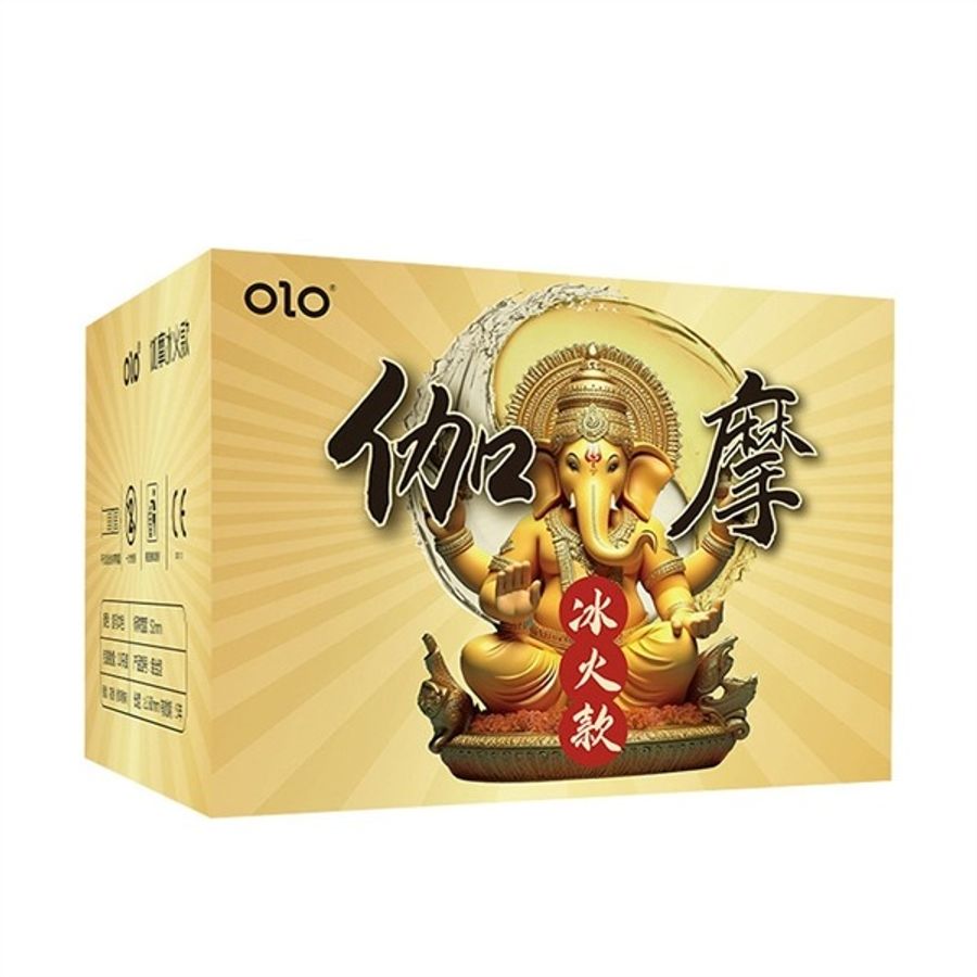 Bao cao su siêu mỏng kéo dài thời gian OLO Gama Voi 10 cái che tên chính hãng