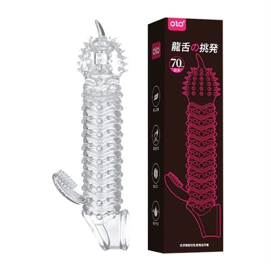Bao cao su đôn bi gai to BDD OLO 7 Cm Râu Rồng1 Cái che tên chính hãng
