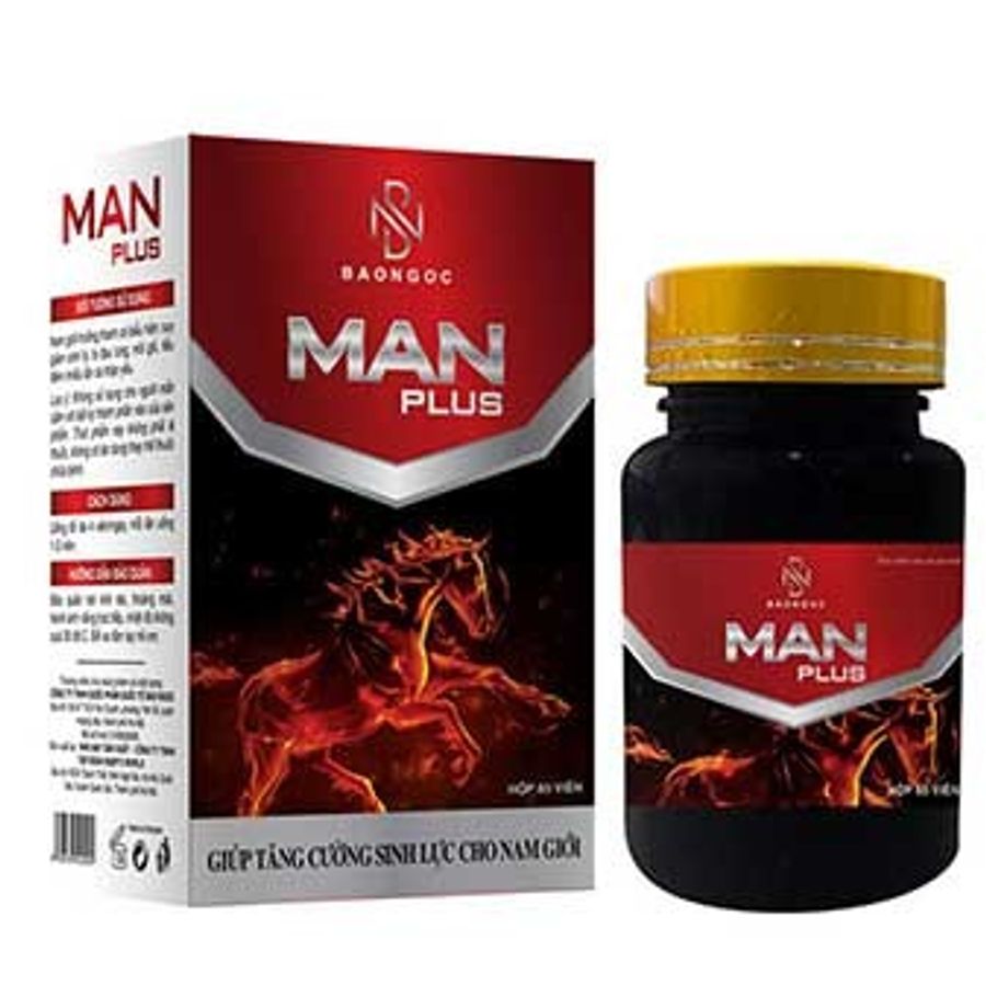 Viên uống hỗ trợ tăng cường sinh lý tráng dương bổ thận Man Plus 60 viên