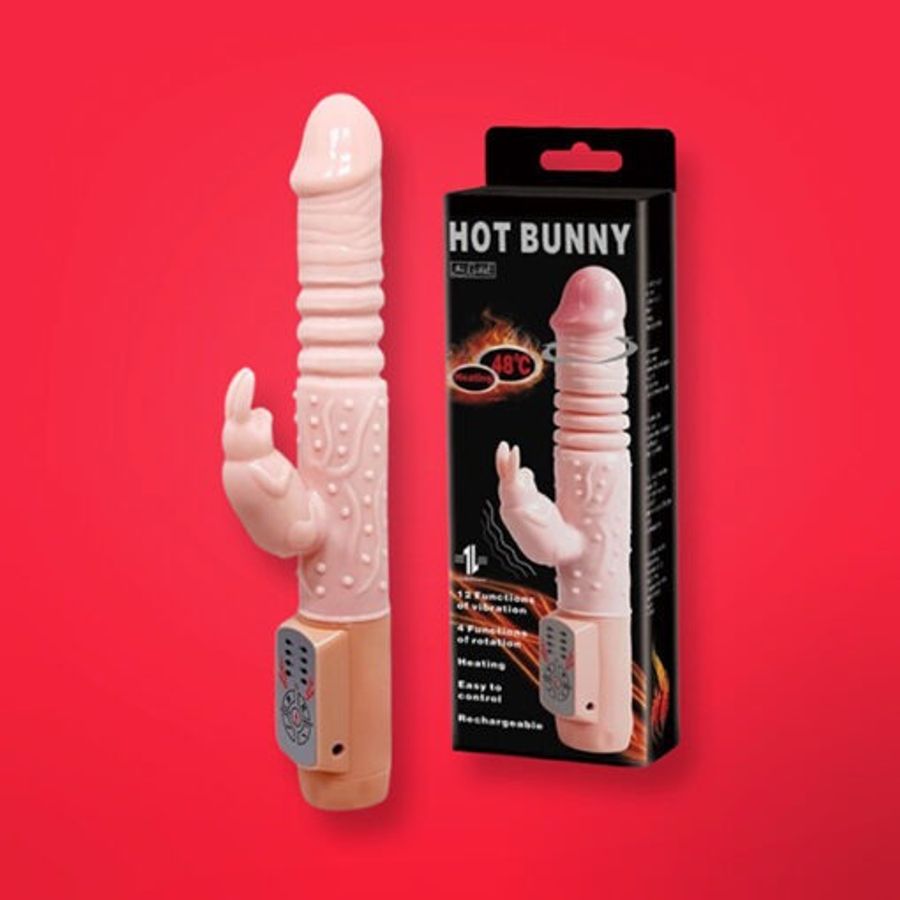 Dương vật giả rung ngoáy thụt Hot Bunny phát nhiệt 48 độ Rung Cực Sướng - Chính Hãng