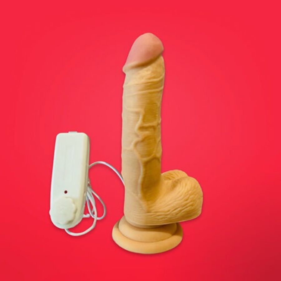 Dương vật giả gắn tường siêu mềm rung ngoáy Rung Cực Sướng - Chính Hãng