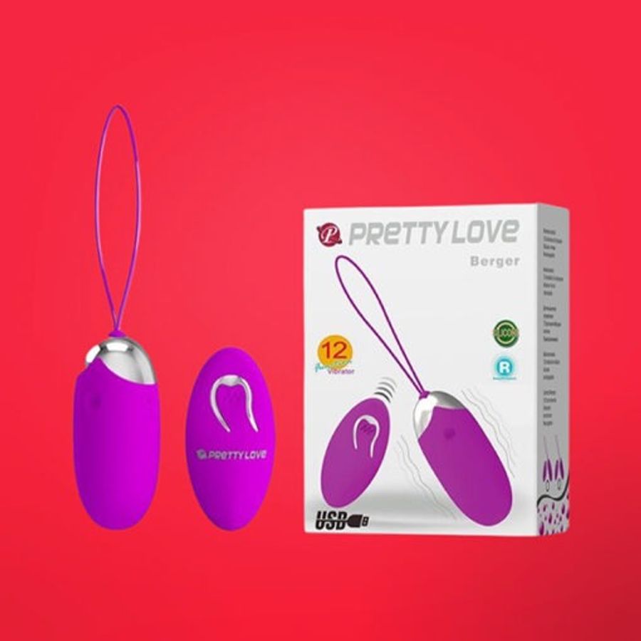 Trứng rung Pretty Love Berger 12 chế độ điều khiển từ xa Rung Cực Sướng - Chính Hãng