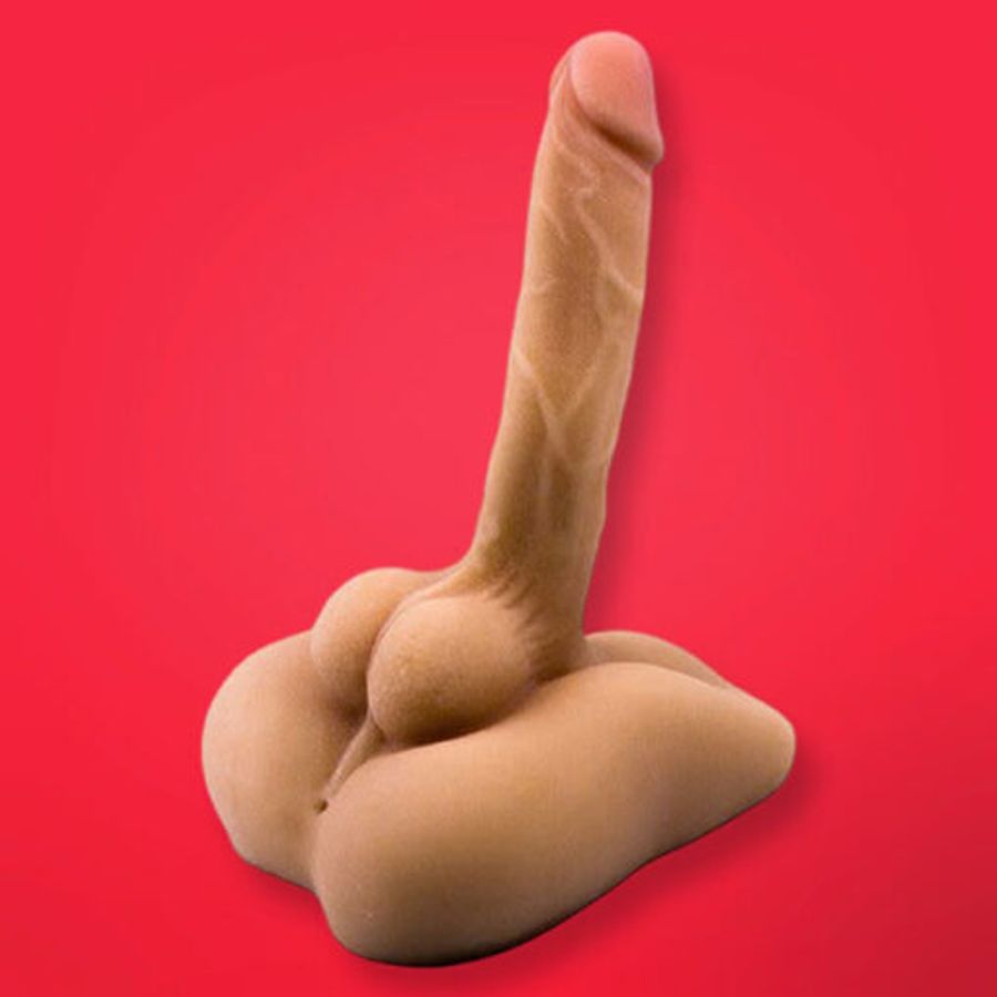 Khối dương vật giả silicon 18cm, có lỗ hậu môn