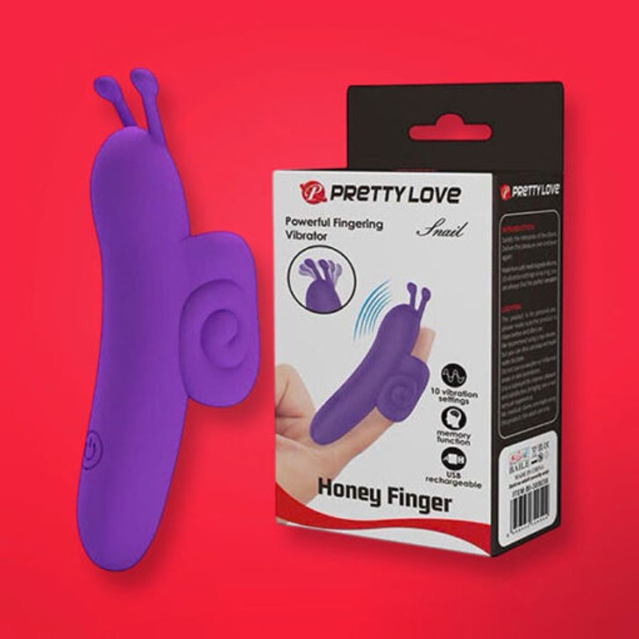 Ngón tay rung massage điểm G âm đạo Pretty Love Snail