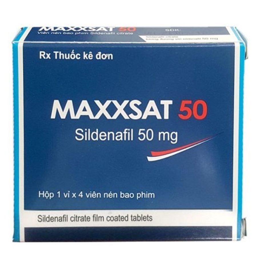 Viên uống hỗ trợ cường dương tăng sinh lý Maxxsat 50mg 4 viên chính hãng 408540