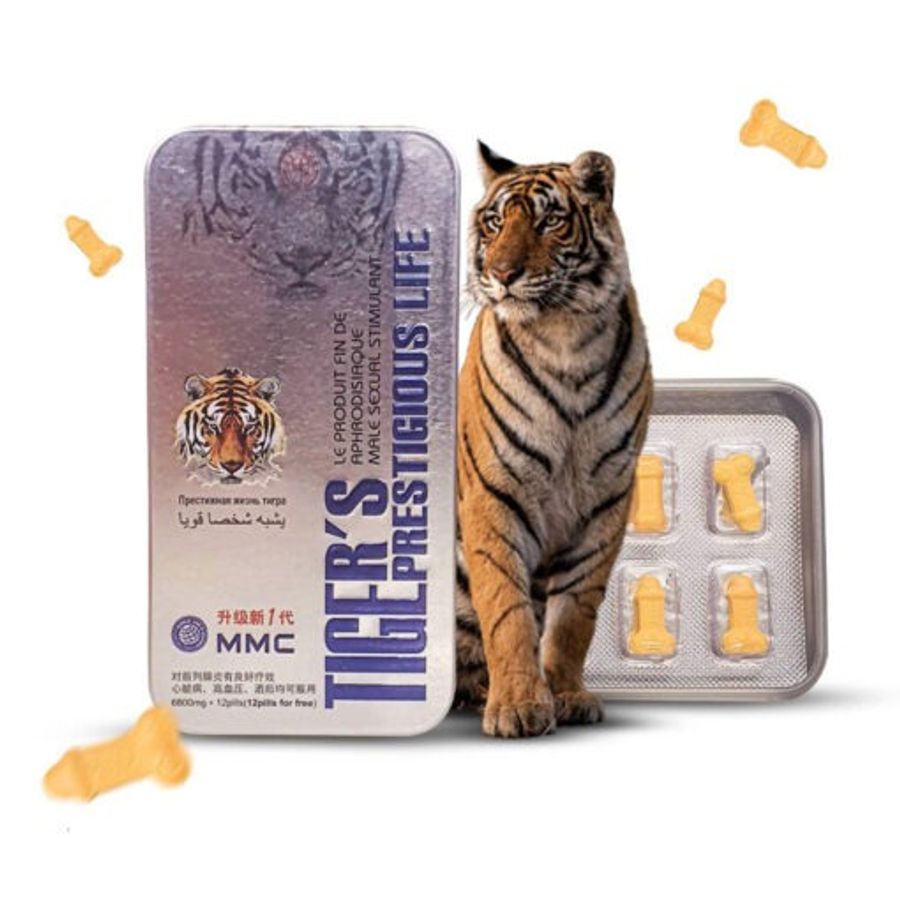 Viên Uống CươngTiger Prestigious Cọp Mỹ - Hộp 12 viên Chính hãng 