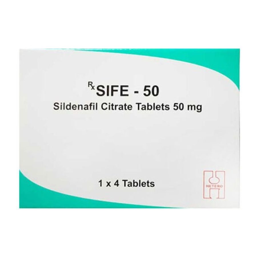 Viên uống hỗ trợ cường dương tăng sinh lý Sife xanh  50mg 4 viên Chính hãng 408514