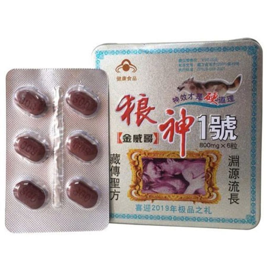 Viên uống hỗ trợ cường dương tăng sinh lý Sói Bạc Mông Cổ Vỉ 6 viên Chính Hãng 