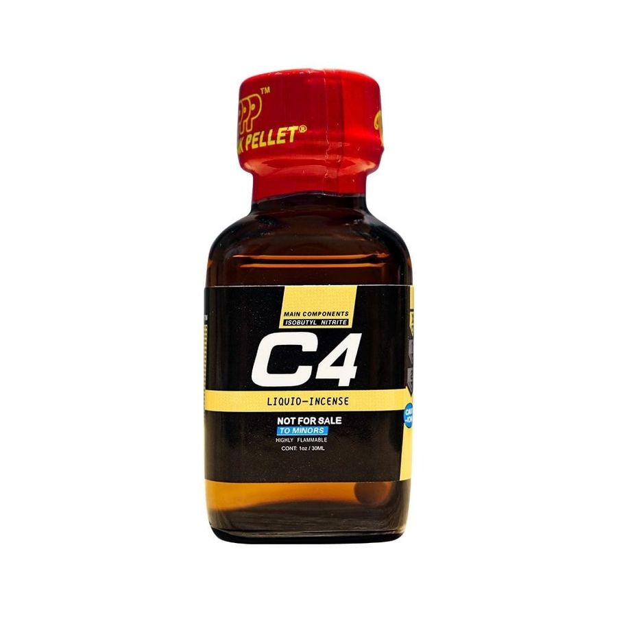 Chai hít tăng khoái cảm Popper PWD USA C4 Black Yellow - Chai 30ml USA cao cấp