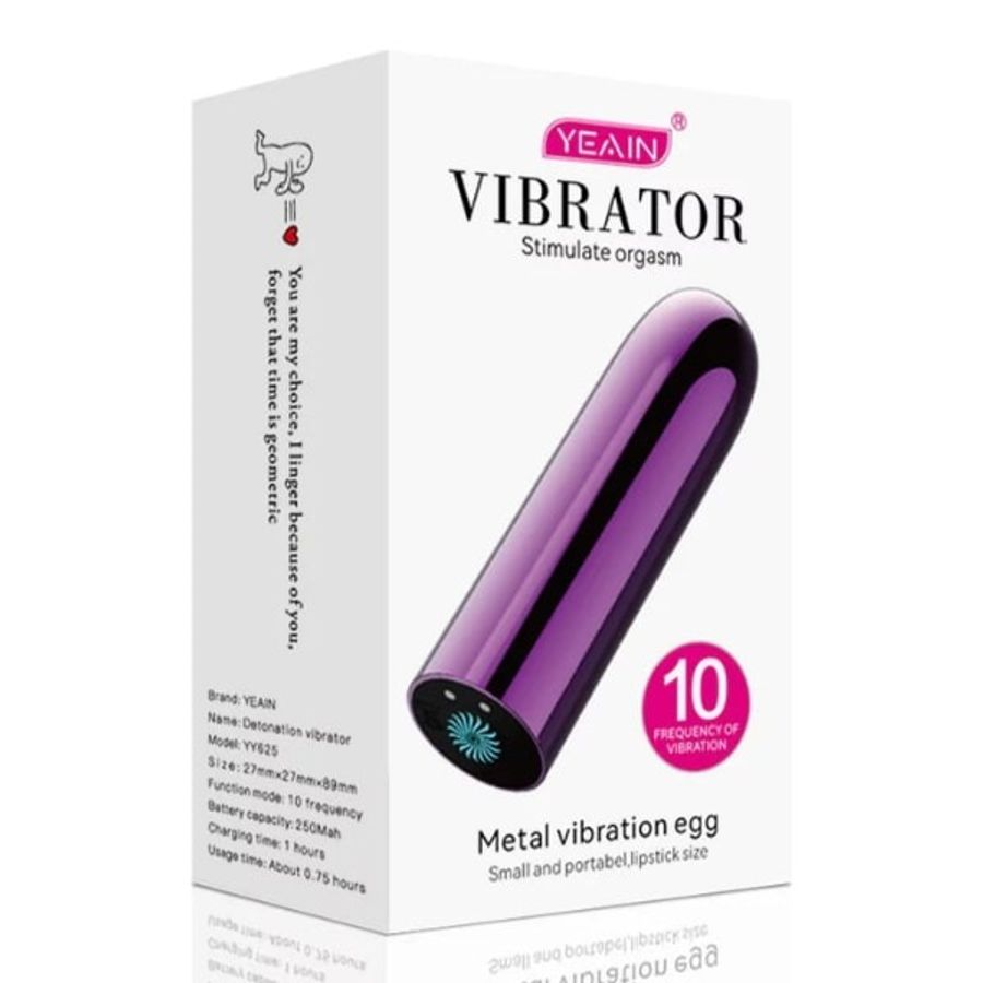 Trứng rung tình yêu Yeain Metal Vibrator Egg hình viên đạn