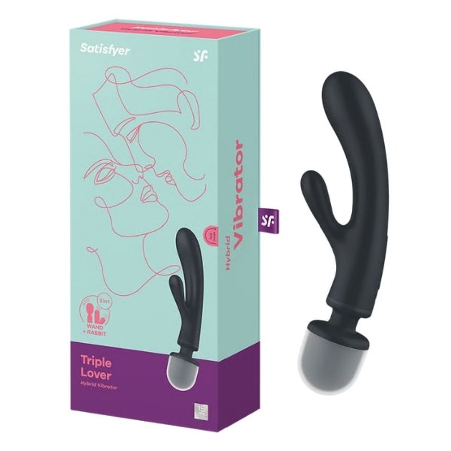 Máy rung massage kích thích nữ Satisfyer Triple Lover có 3 đầu kích thích