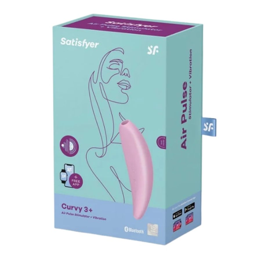 Máy rung massage kích thích nữ Satisfyer Curvy 3+ massage âm vật