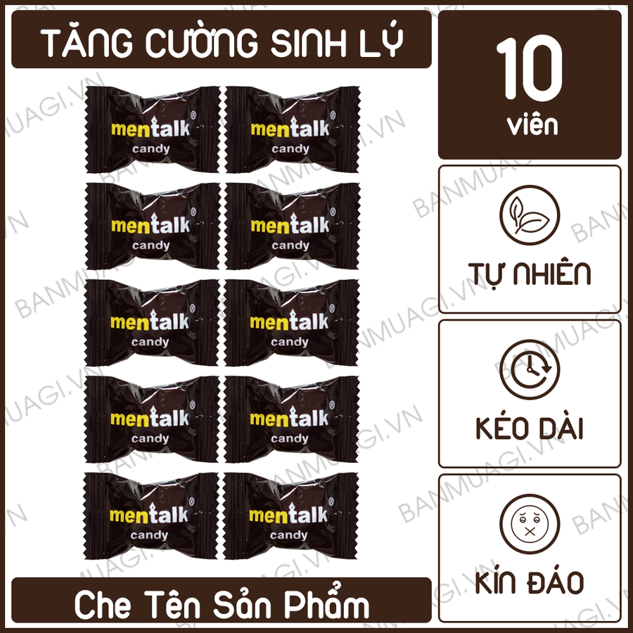 Combo 10 Viên Kẹo Sâm Đen Mentalk Malaysia - Viên Cứng 404648