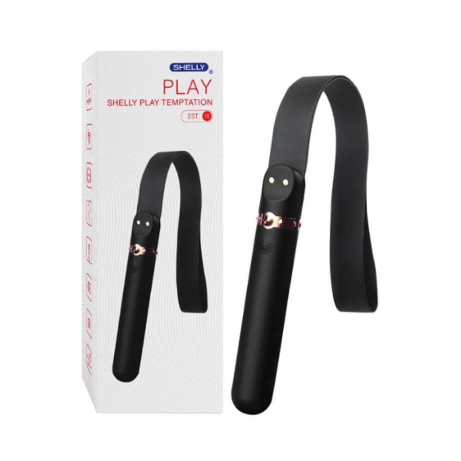 Máy rung massage kích thích nữ Shelly Play Temptation kết hợp roi da