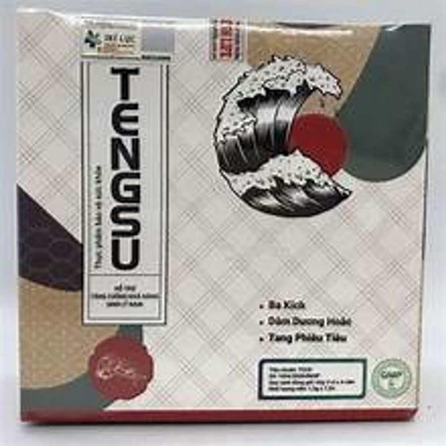 Viên kẹo ngậm nhân sâm cương và kéo dài nam 1 Hộp 8 Viên Tengsu chính hãng