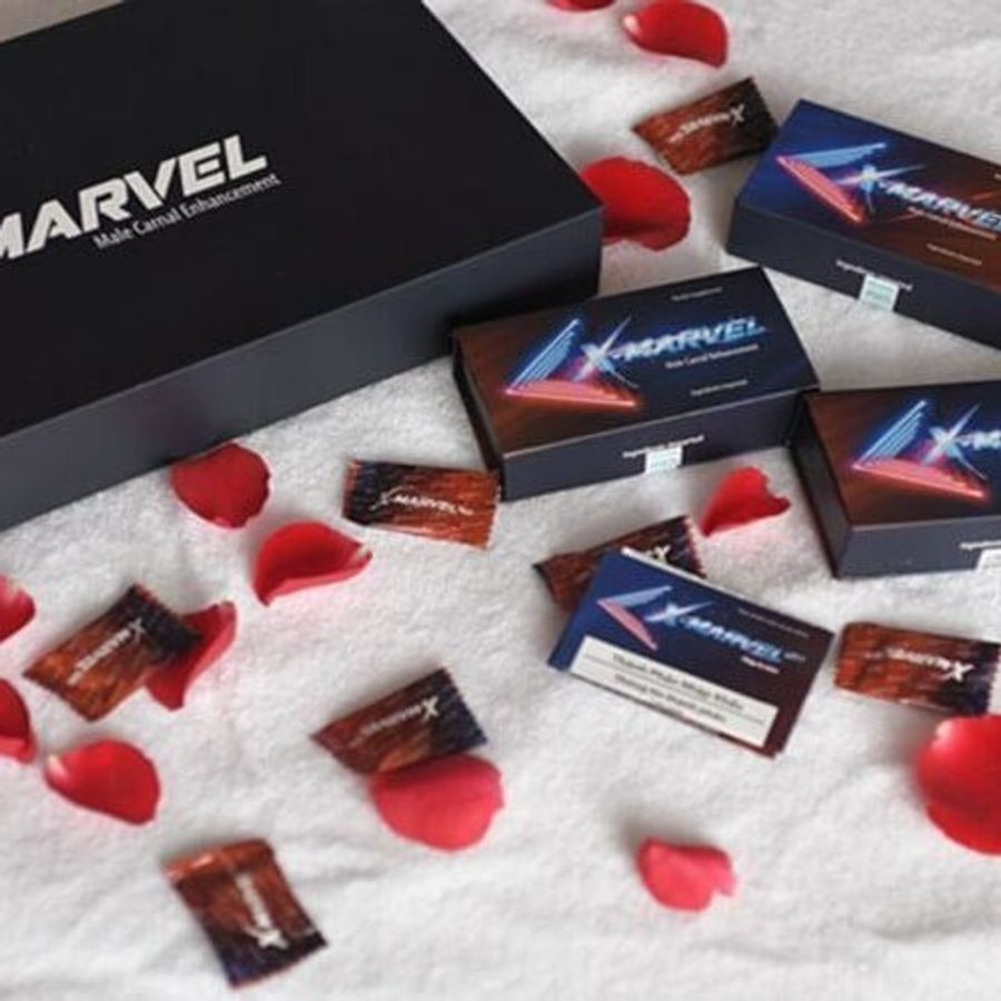 Viên kẹo ngậm nhân sâm cương và kéo dài nam 1 Hộp X-Marvel Candy chính hãng