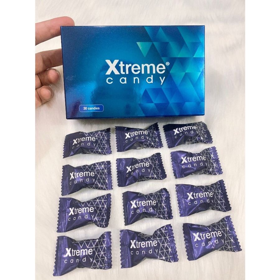 Viên kẹo ngậm nhân sâm cương kéo dài nam 1 Hộp Xtreme Candy chính hãng Malaysia