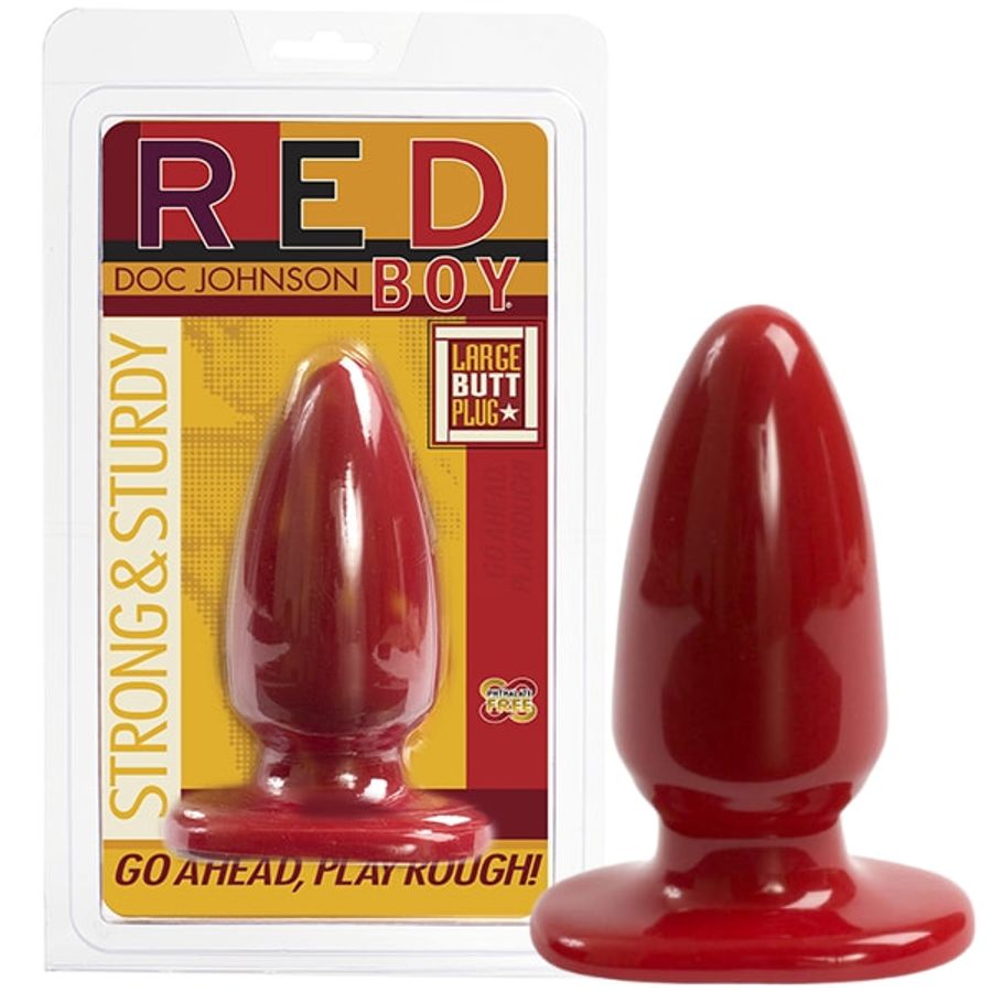 Đồ chơi hậu môn Doc Johnson Red Boy Butt Plug êm ái