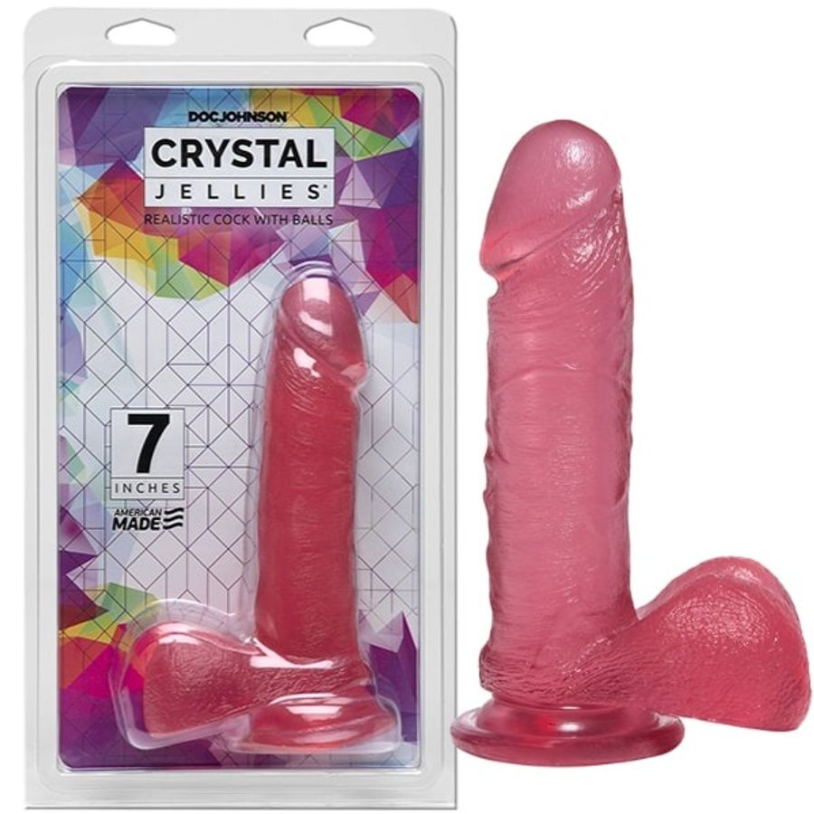Dương vật giả Doc Johnson Crystal Jellies Realistic Cock