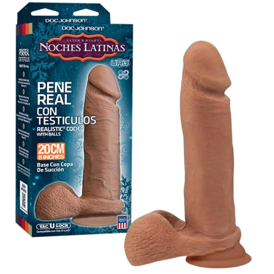 Dương vật giả Doc Johnson Noches Latinas Pene Real mềm mại