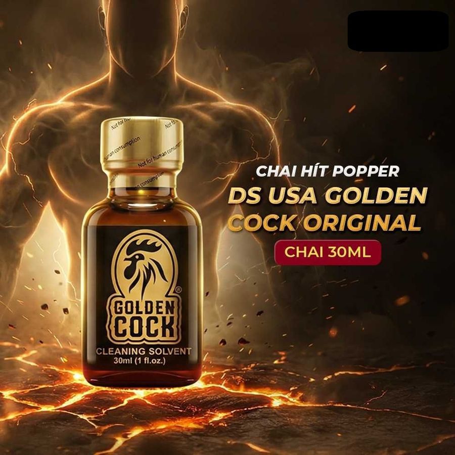 Chai hít tăng khoái cảm hưng phấn Popper DS USA Golden Cock Original Chai 30ml