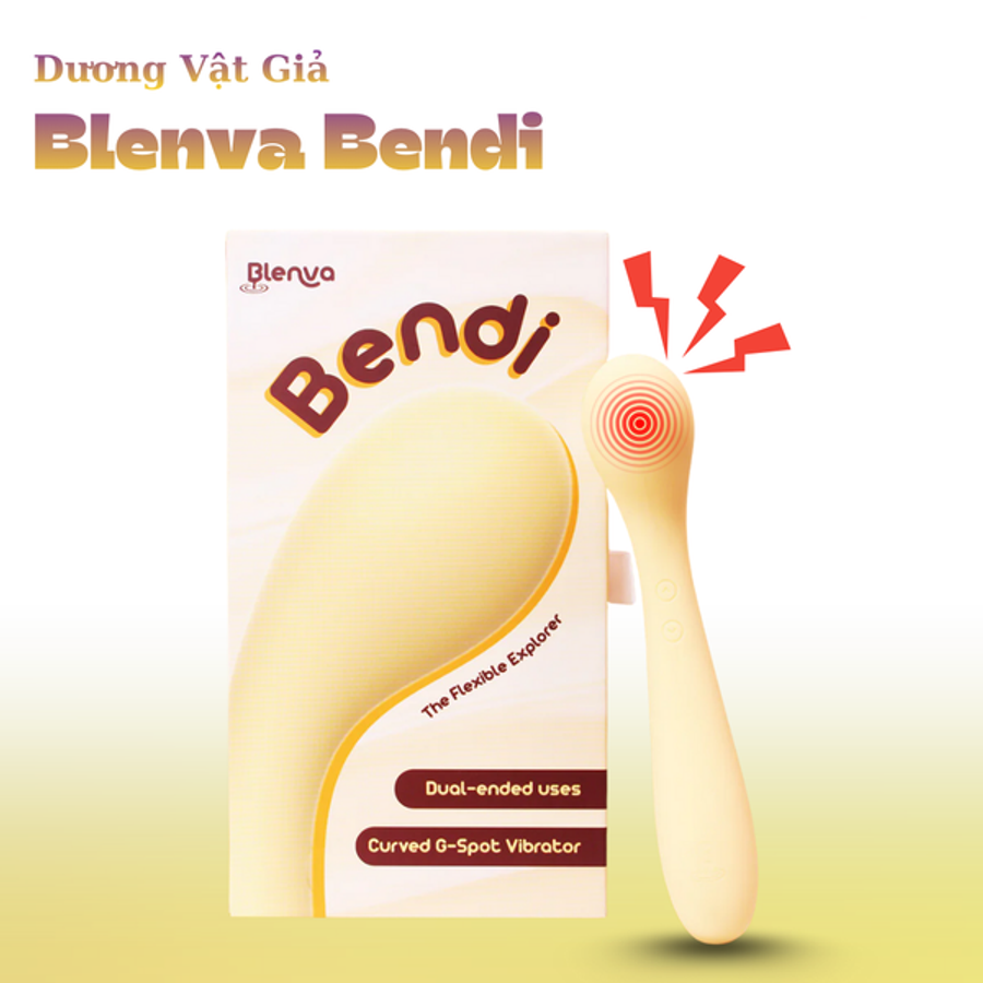 Dương Vật Giả Rung Cao Cấp Kích Thích Điểm G Blenva Bendi Soft