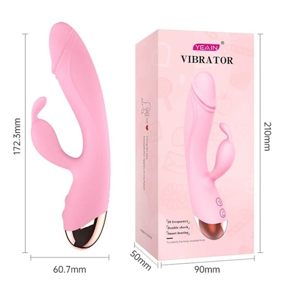 Dương vật giả Yeain Vibrator tai thỏ: Rung Siêu Sướng
