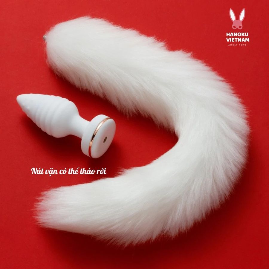 (Có video)Phích cắm hậu môn anal plug gắn đuôi điều khiển từ xa qua App 