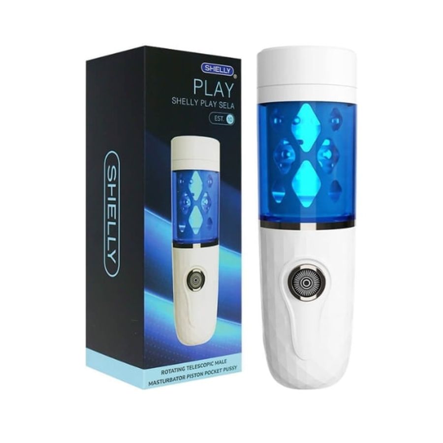 Âm đạo giả Shelly Play Sela xoay thụt chân thật