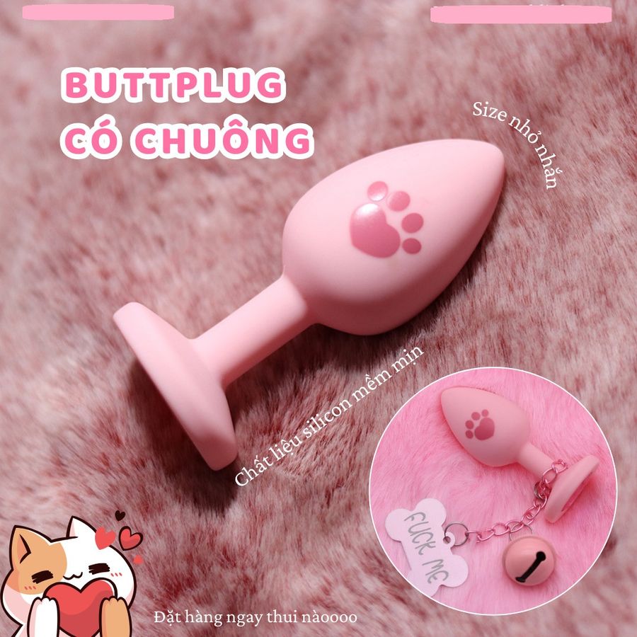 Phích cắm kích thích hậu môn có chuông lắc Butt Plug Kitty