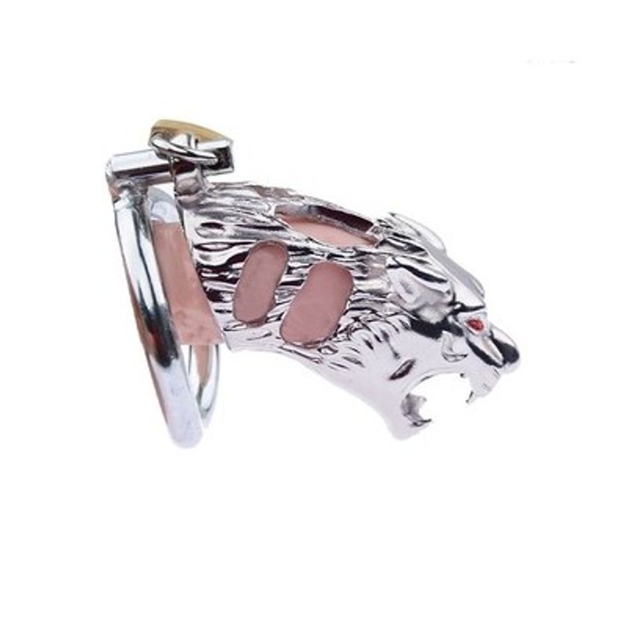 Khóa dương vật inox hình con hổ dài 70mm với 3 size