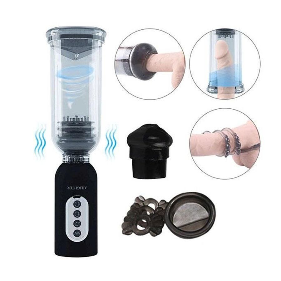 Máy tập dương vật với 5 chế độ rung 3 chế độ rên kèm âm thanh