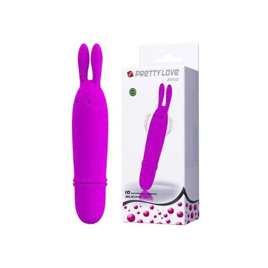 Máy rung silicon Pretty Love dạng thanh hình tai thỏ