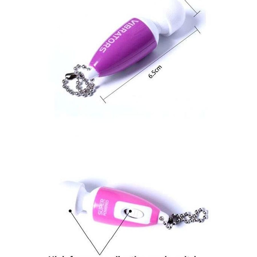 Chày rung mini bỏ túi có móc khóa dài 10.5 cm