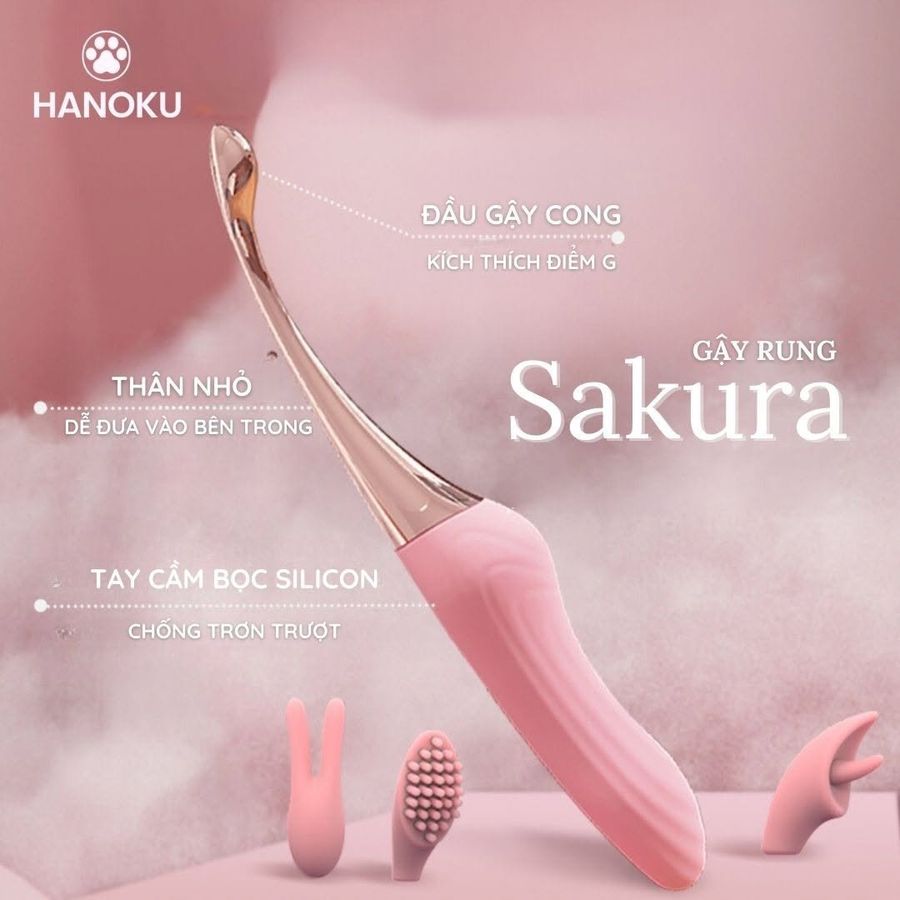 (Có video) Gậy que rung mini kích thích từng điểm nhỏ nhất Sakura cao cấp