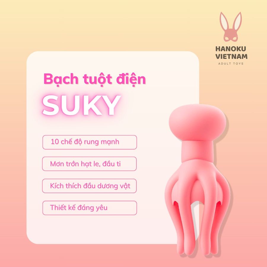 (Có video) Trứng rung ngụy trang Bạch tuột rung đa điểm Suky