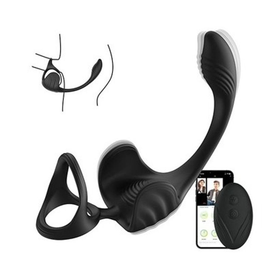 Máy rung massage tuyến tiền liệt kèm vòng đeo