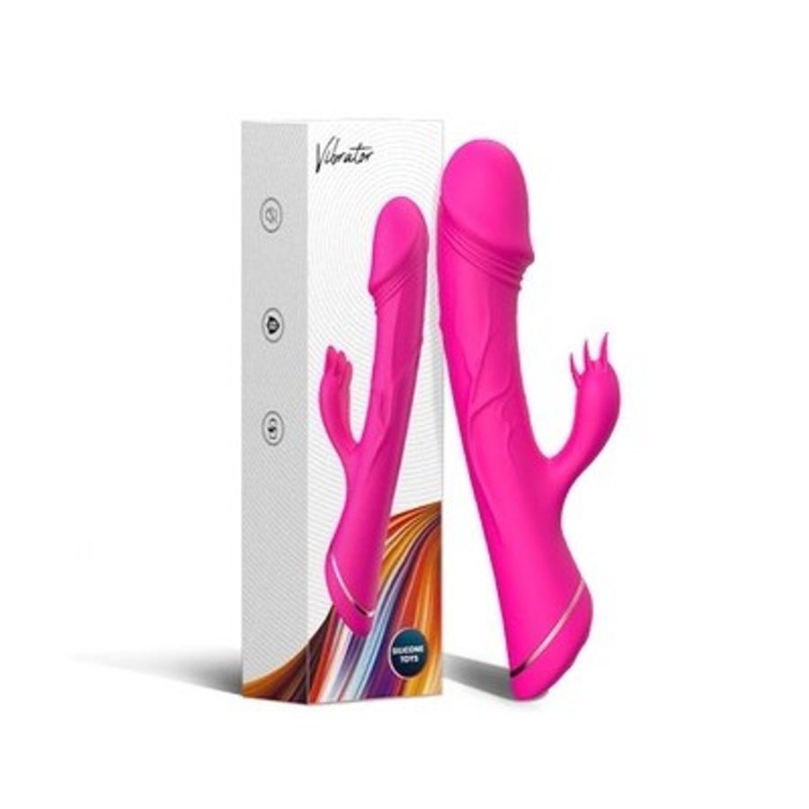 Dương vật giả rung thiết kế 3 lưỡi liếm hột le