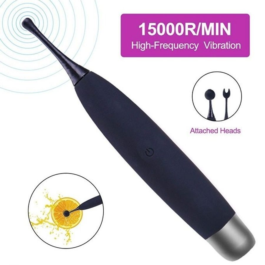 Bút rung kích điện có 10 chế độ dài 19cm có 3 đầu thay