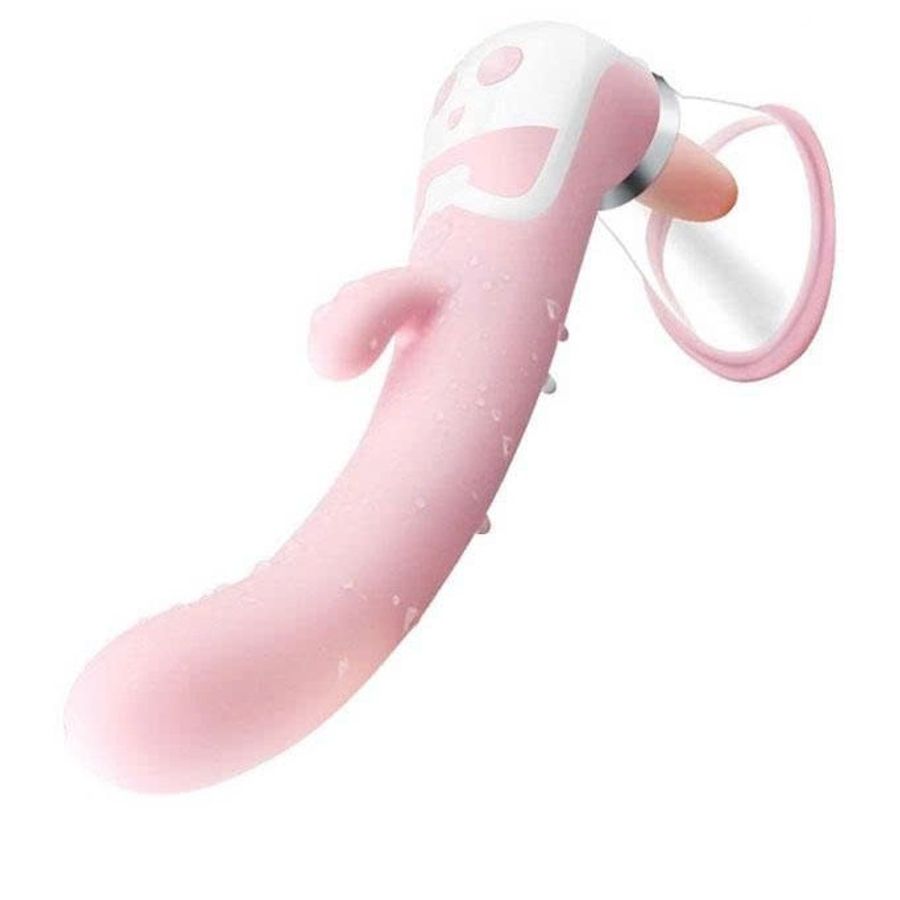 Máy rung liếm hút 2 đầu có 12 chế độ và sưởi ấm