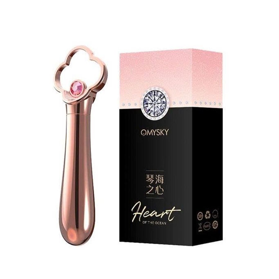 Máy rung với 10 chế độ massage âm đạo màu hồng dài 120mm