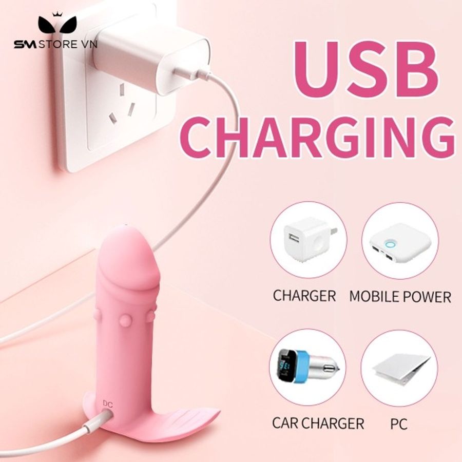 Máy rung có 10 chế độ hình dương vật silicon điều khiển APP mới