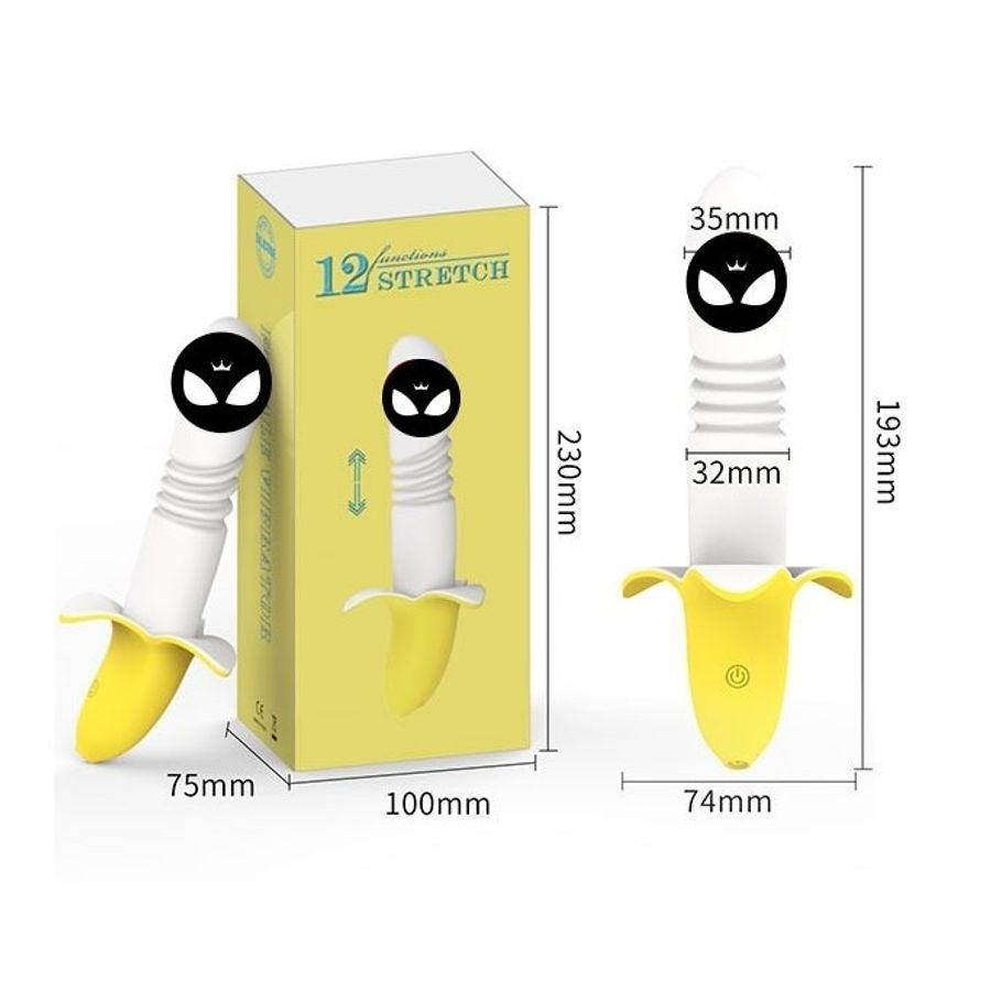 Dương vật giả đa năng rung thục ngụy trang quả chuối