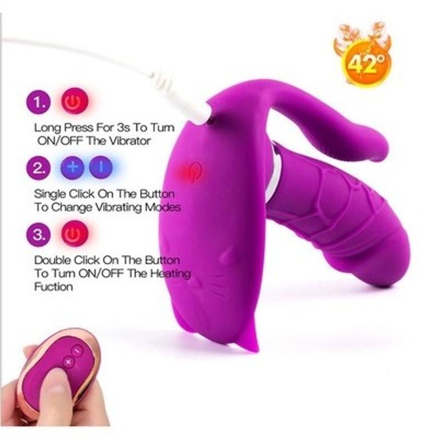 Dương vật giả silicon sưởi ấm đến 42 độ dài 114mm