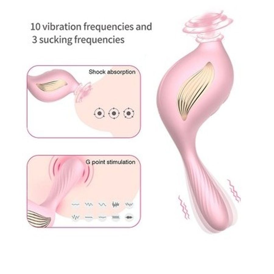 Máy Rung với có chế độ rung và hút dùng sạc dài 15cm mới